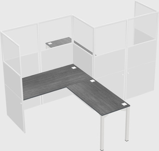 L-shape cubicles