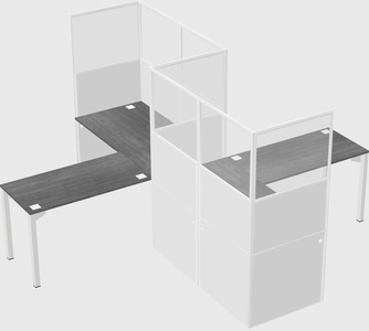 L-shape cubicles