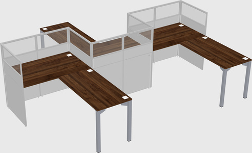 L-shape cubicles
