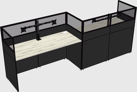 Rectangular cubicles