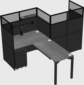 L-shape cubicles
