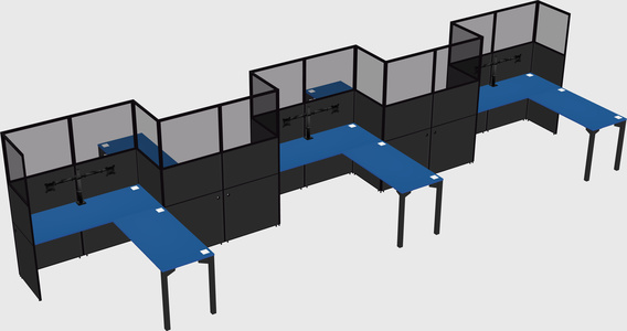 Rectangular cubicles