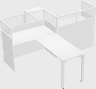 L-shape cubicles