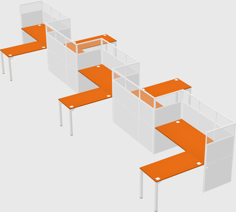 Rectangular cubicles