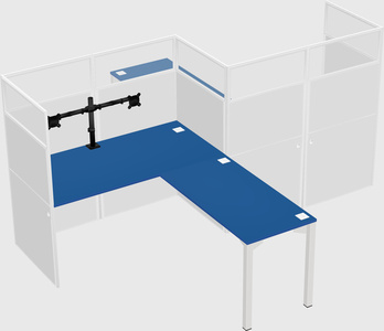 L-shape cubicles
