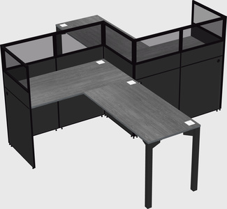 L-shape cubicles