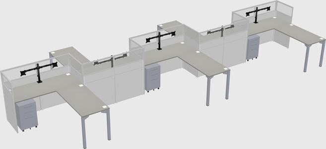 Rectangular cubicles
