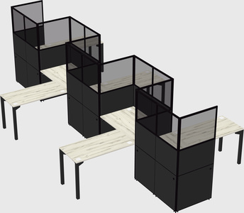 Rectangular cubicles