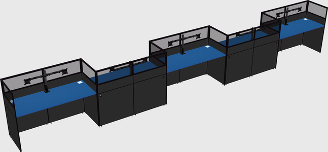 Cabines rectangulaires