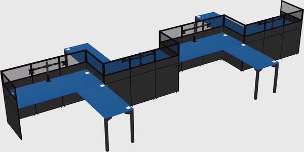 Rectangular cubicles