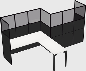 L-shape cubicles