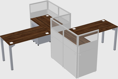 L-shape cubicles