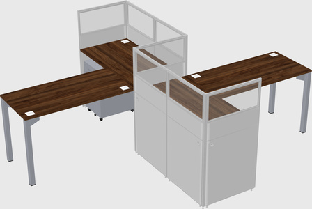 L-shape cubicles