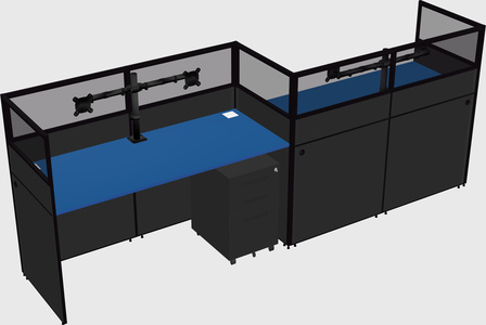 Rectangular cubicles