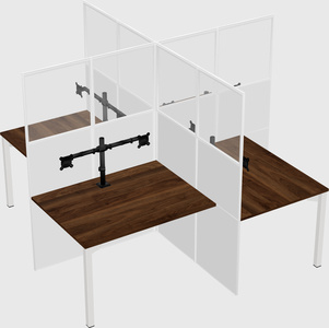 Quad office cubicles