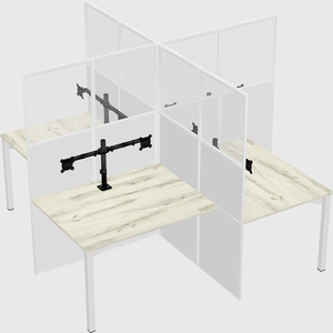Quad office cubicles