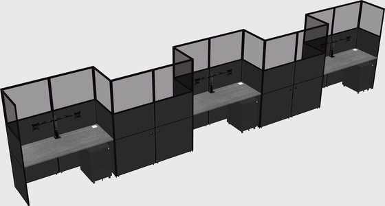 Rectangular cubicles