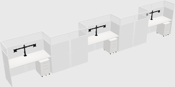 Rectangular cubicles