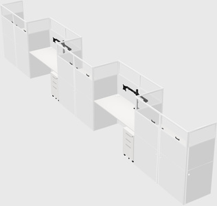 Rectangular cubicles