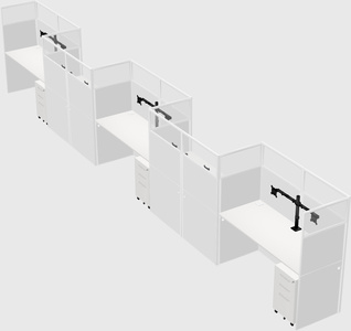Rectangular cubicles