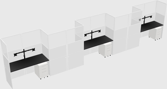 Rectangular cubicles