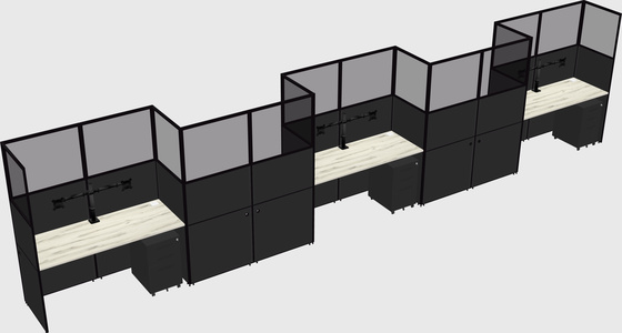 Cabines rectangulaires