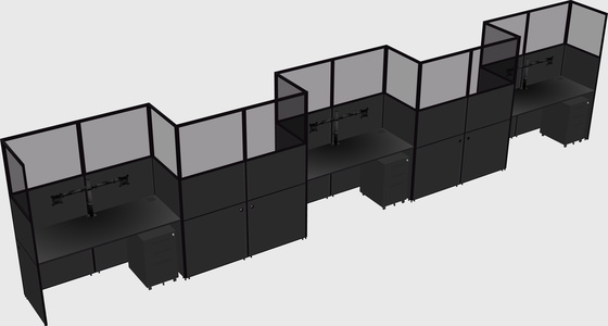 Rectangular cubicles