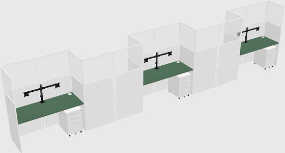 Rectangular cubicles