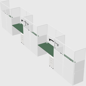Rectangular cubicles