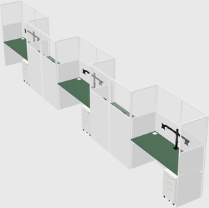 Rectangular cubicles