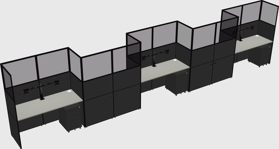 Cabines rectangulaires