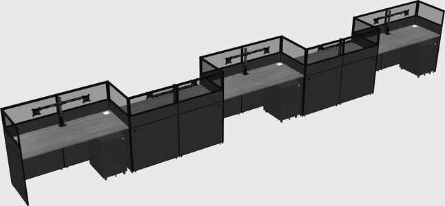 Rectangular cubicles