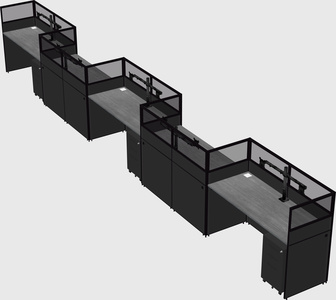 Rectangular cubicles