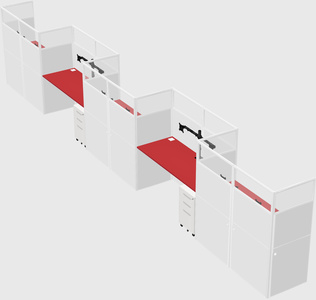 Rectangular cubicles