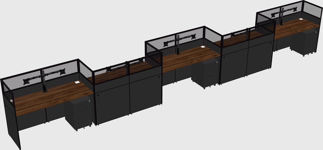 Rectangular cubicles