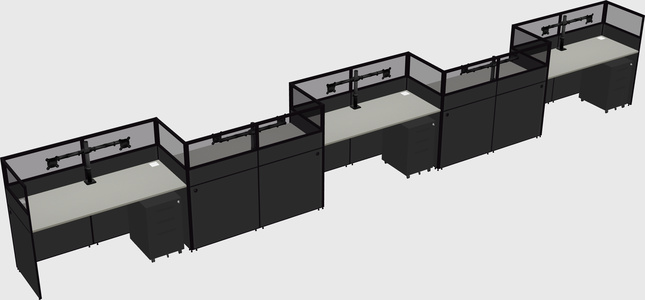 Cabines rectangulaires