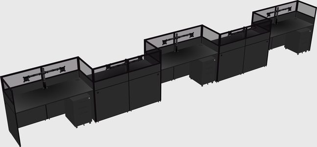 Rectangular cubicles