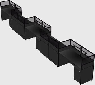 Rectangular cubicles