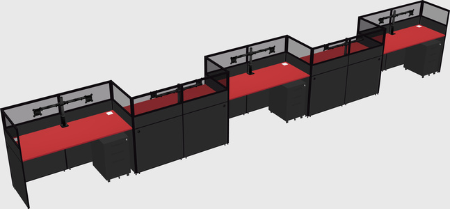 Rectangular cubicles