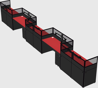 Rectangular cubicles