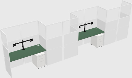 Rectangular cubicles