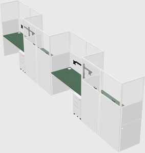 Rectangular cubicles