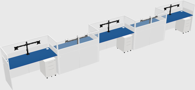 Rectangular cubicles