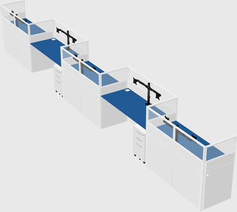 Rectangular cubicles