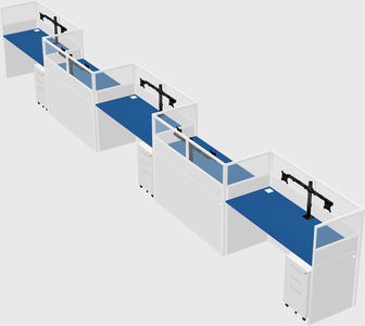 Rectangular cubicles