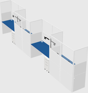 Rectangular cubicles