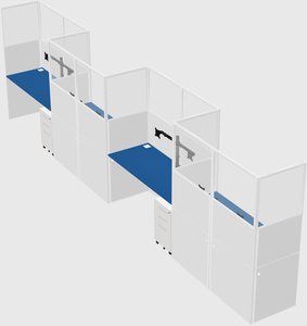 Rectangular cubicles