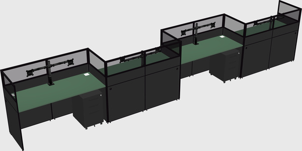 Rectangular cubicles