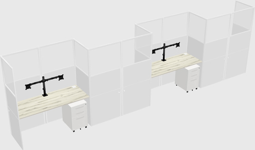 Rectangular cubicles