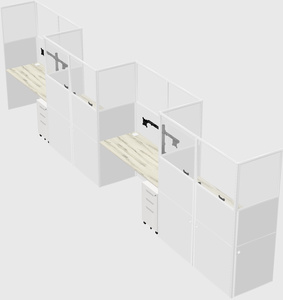Rectangular cubicles